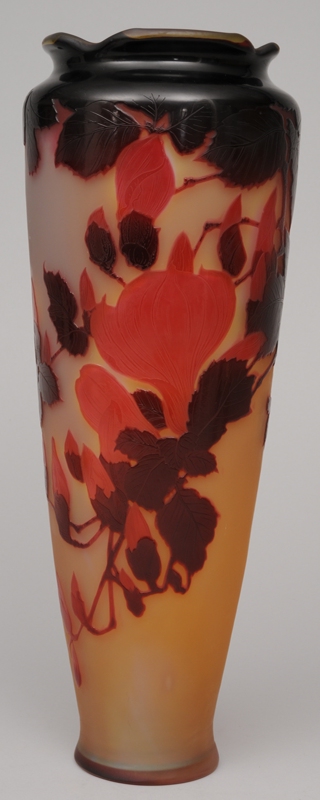 Große Jugendstil-Vase mit Magnolien - Bild 2