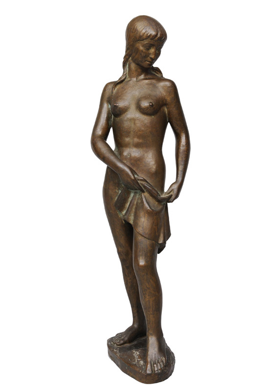A bronze figure "Female nude"