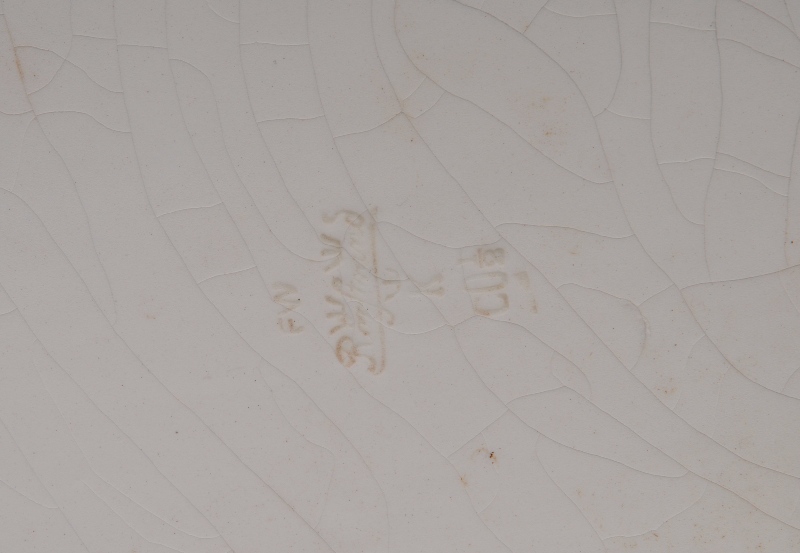 A faience table with fine flower painting - image 2