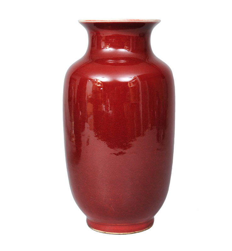 Feine "Sang-de-boeuf" Rouleau-Vase