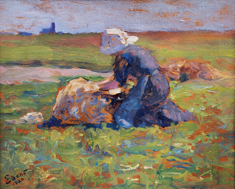 Frau auf dem Feld