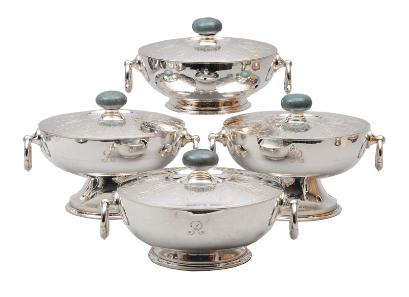 A magnificent dinner service "Akanthus" with jadeit knobs - image 2