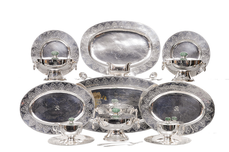A magnificent dinner service "Akanthus" with jadeit knobs - image 5