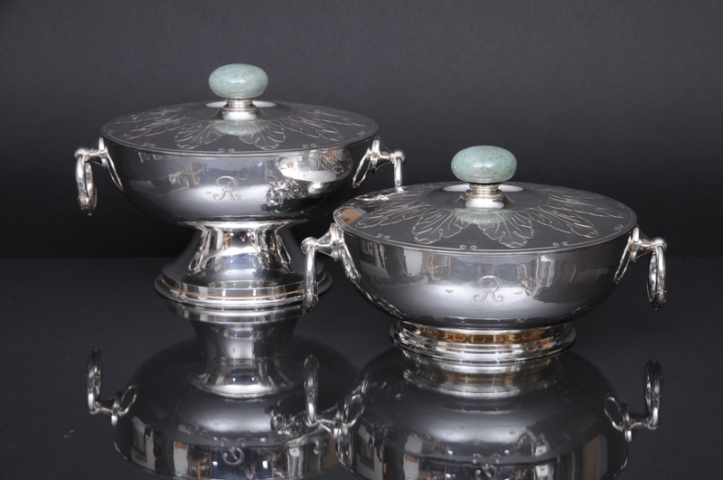 A magnificent dinner service "Akanthus" with jadeit knobs - image 6