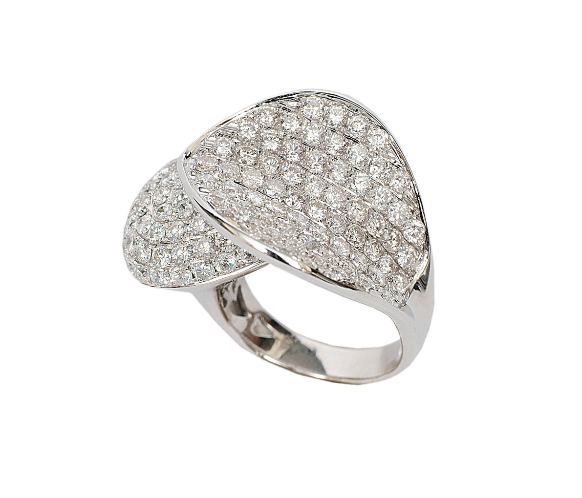 A modern diamond ring