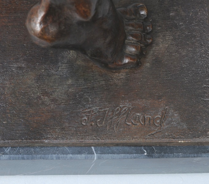 Bronze-Figur "Jüngling mit erlegtem Adler" - Bild 2