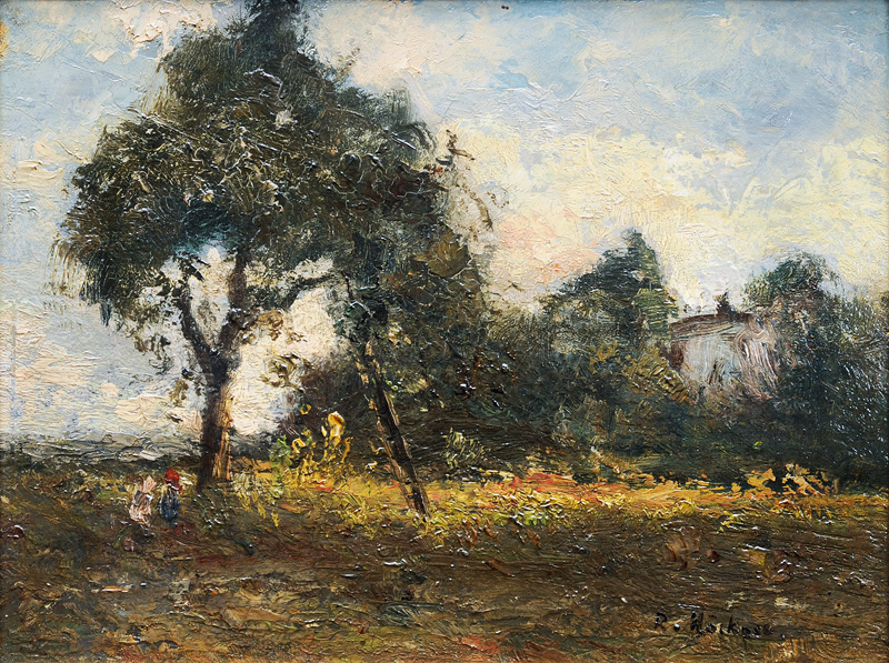 Garden with Pear Tree