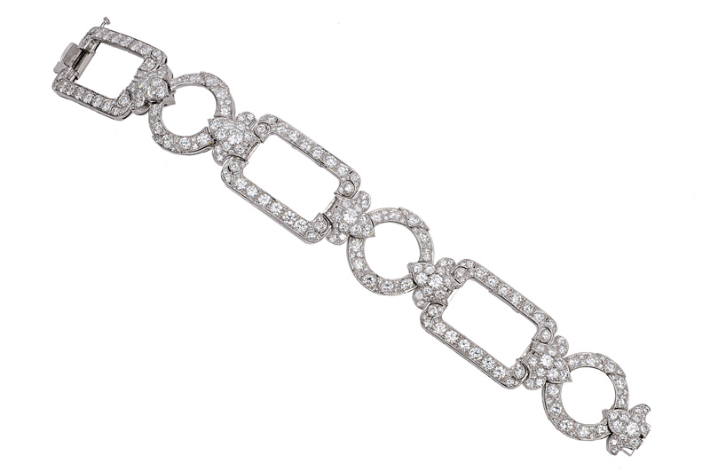 An Art-Déco bracelet with highcarat diamond setting - image 2