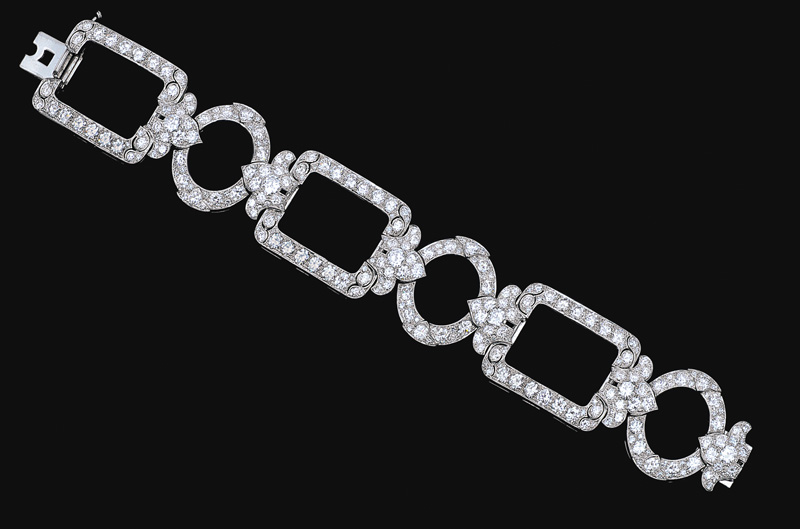 An Art-Déco bracelet with highcarat diamond setting - image 3