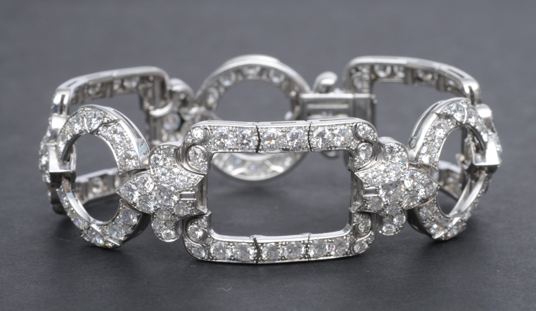 An Art-Déco bracelet with highcarat diamond setting - image 4