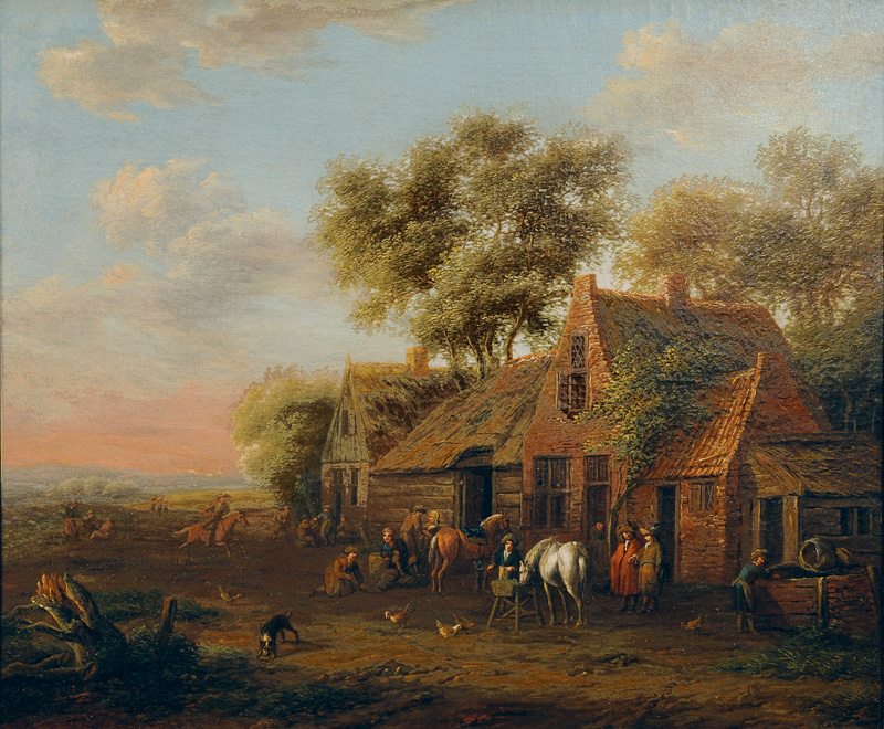 Horseman in front of an Inn