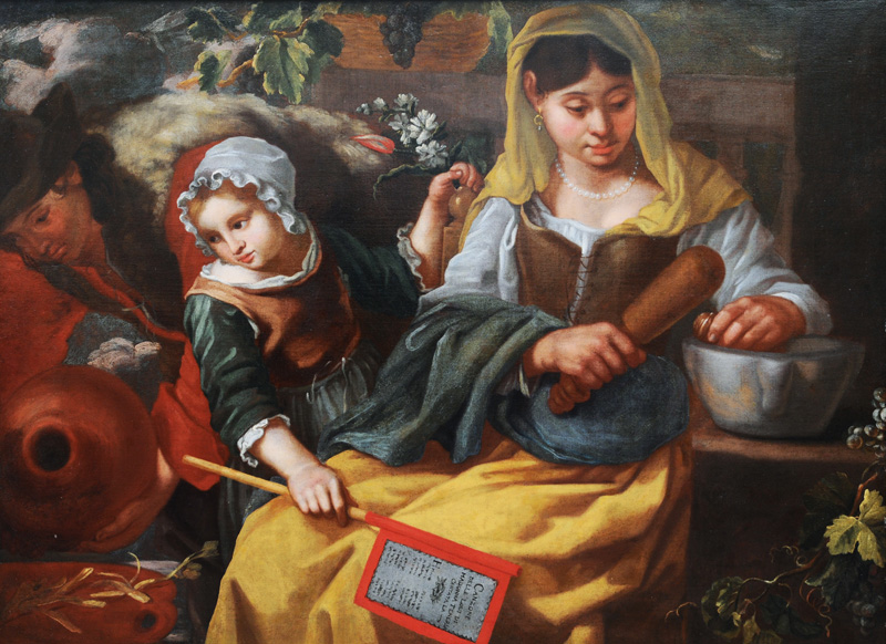 Eine Savoyardenfamilie in der Küche