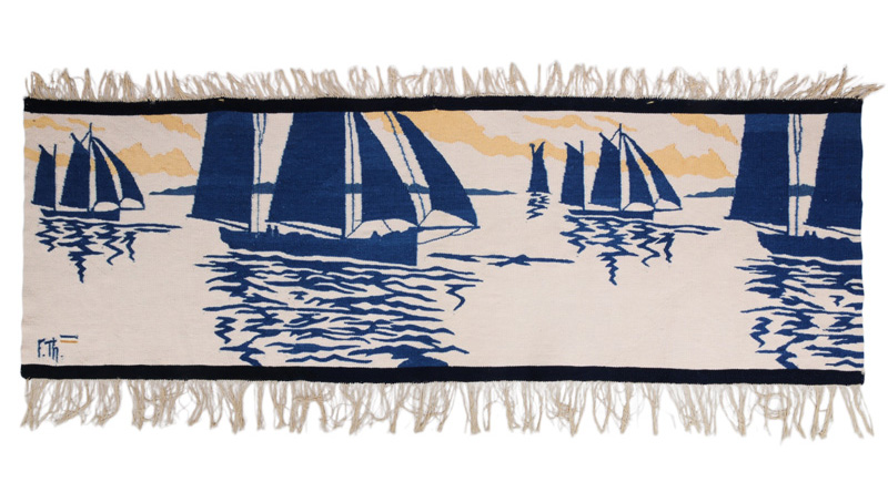 Scherrebek Wall Hanging "Deap Se Fishing Boats"