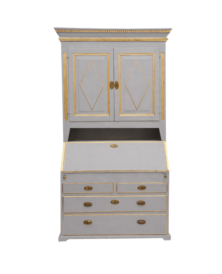 A coloured Louis-Seize secretaire