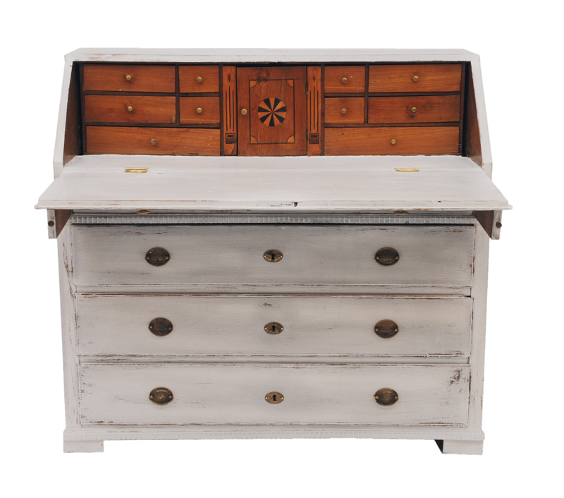 A coloured secretaire commode - image 2