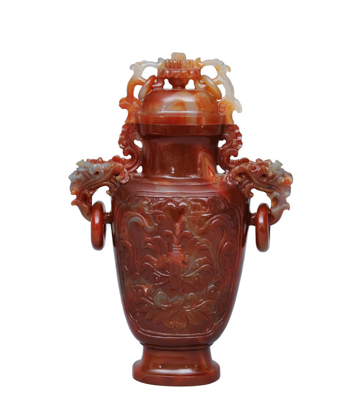 A "HU" agate vase