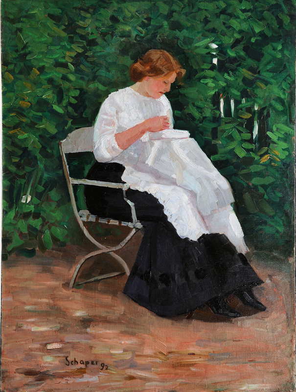 Woman in a Garden