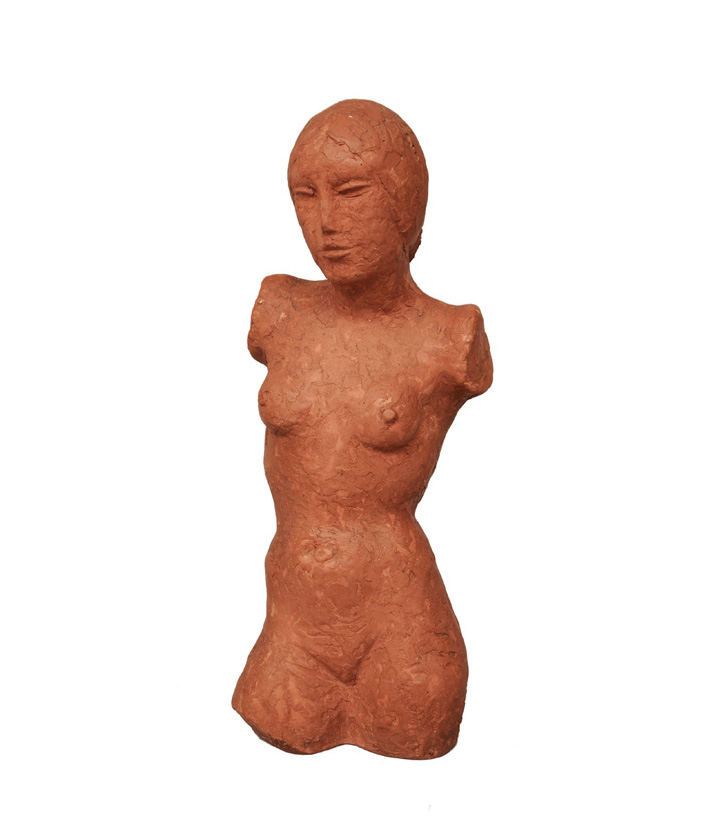 A clay figure "Female torso"