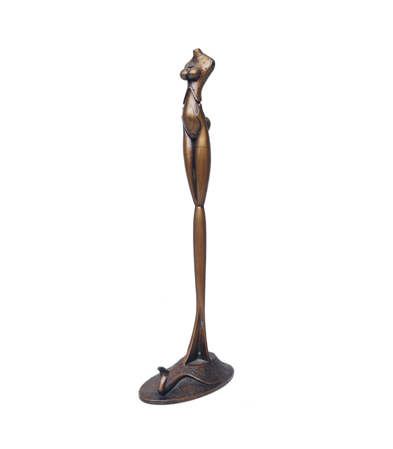 A bronze figure "Gamba"