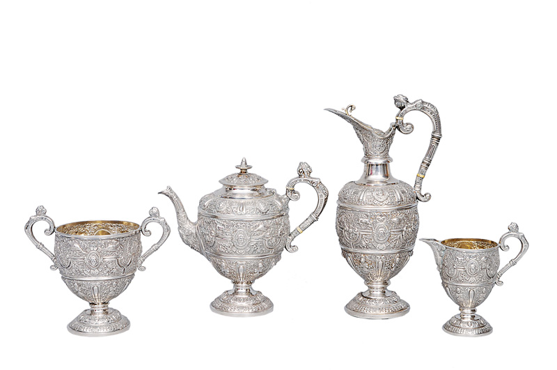 A Victorian coffee set with arabesque ornaments - image 4