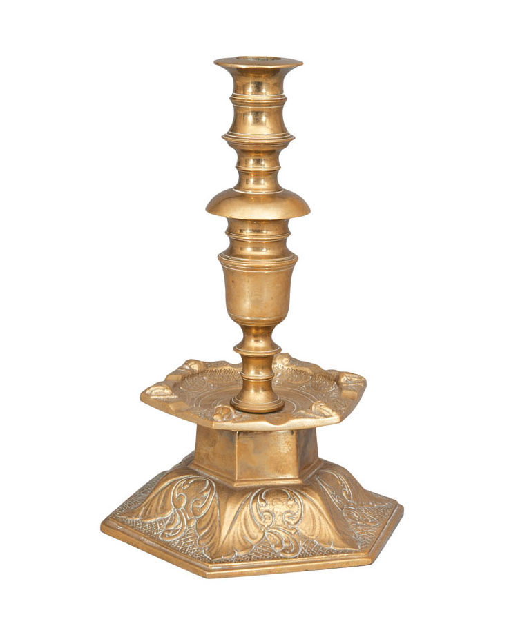 A candle holder in Baroque style