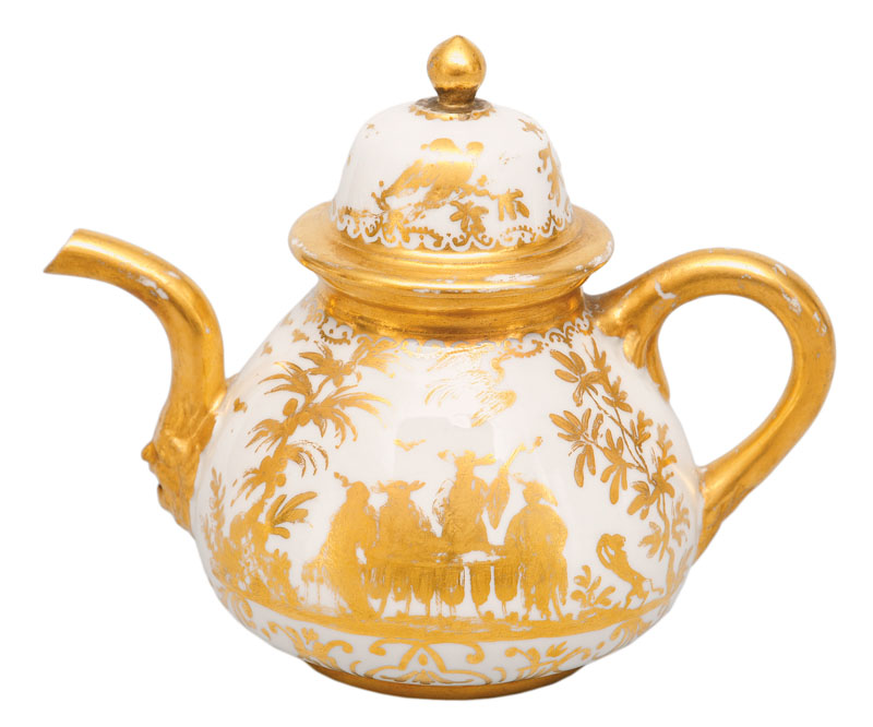 A rare 'Goldchinesen' tea pot