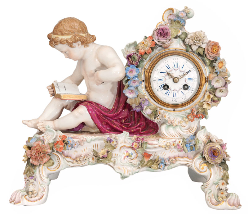 An allegorical mantel clock 'The Fine Arts'
