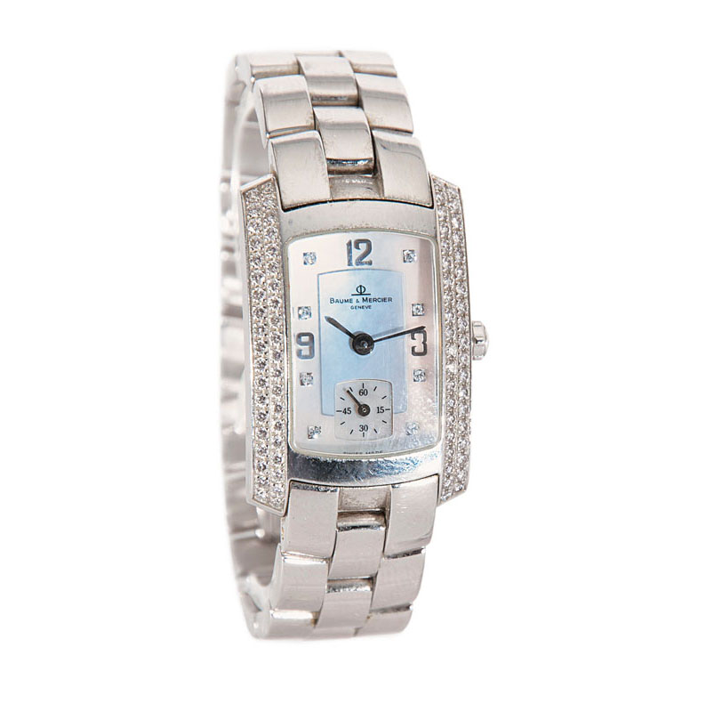 A ladie's watch with diamonds