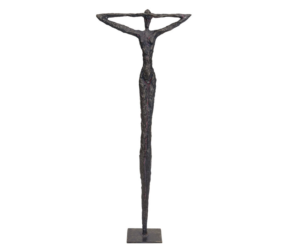 Expressive Bronze-Skulptur 'Grazie'