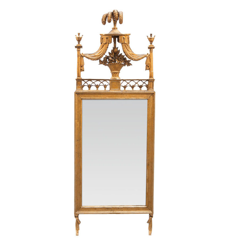An elegant mirror in Empire style