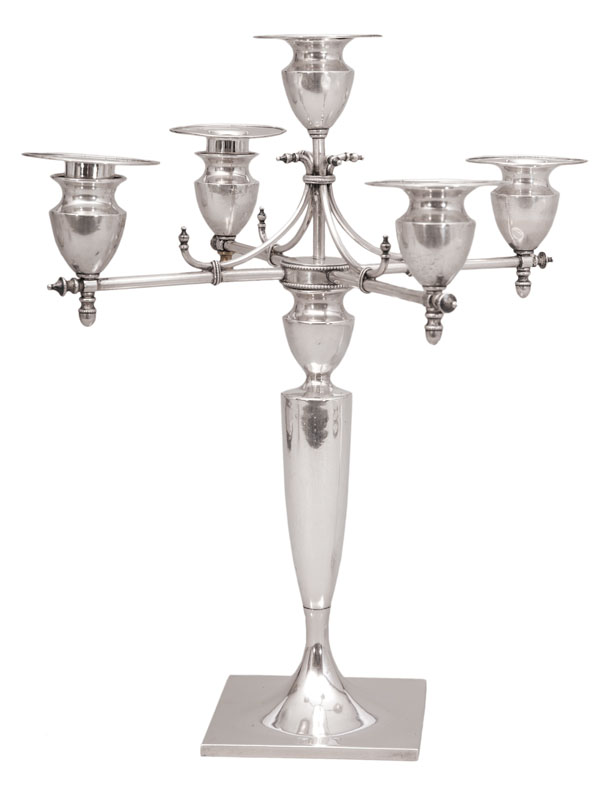 An Art Nouveau candelabra