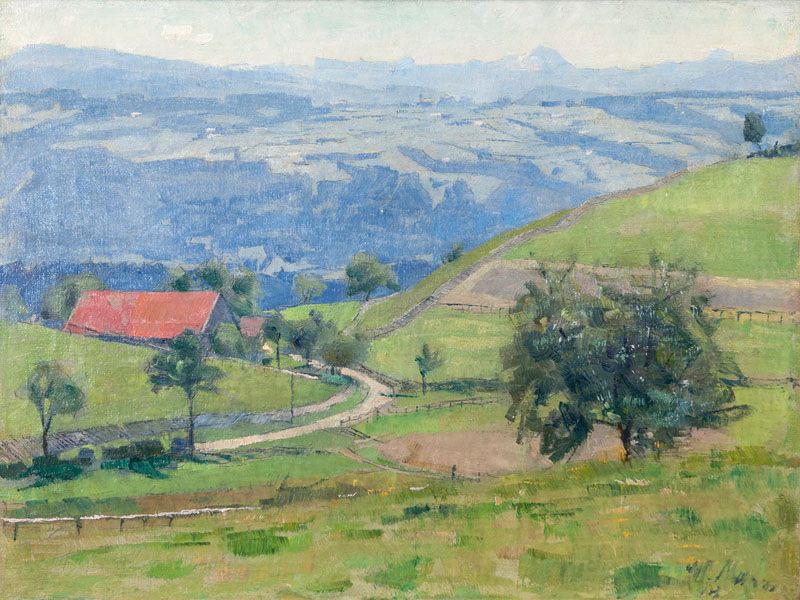 Wilhelm Mann - Landschaft im Hegau Landschaft im Hegau