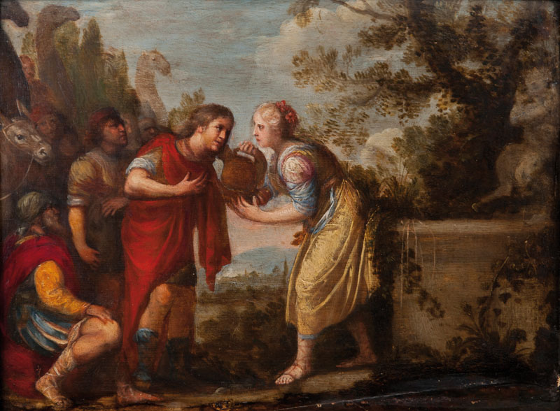 Rebekka und Elieser am Brunnen