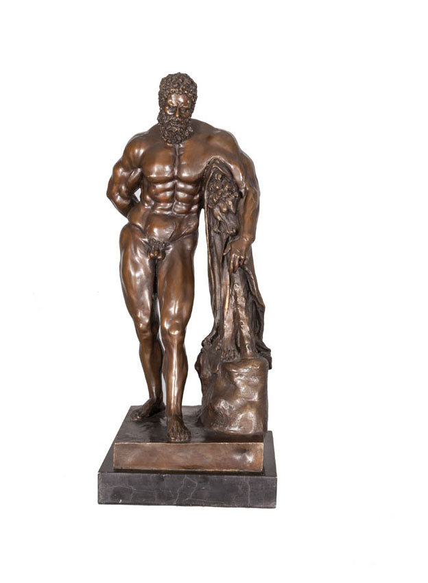 A bronze figure 'Farnese Hercules'