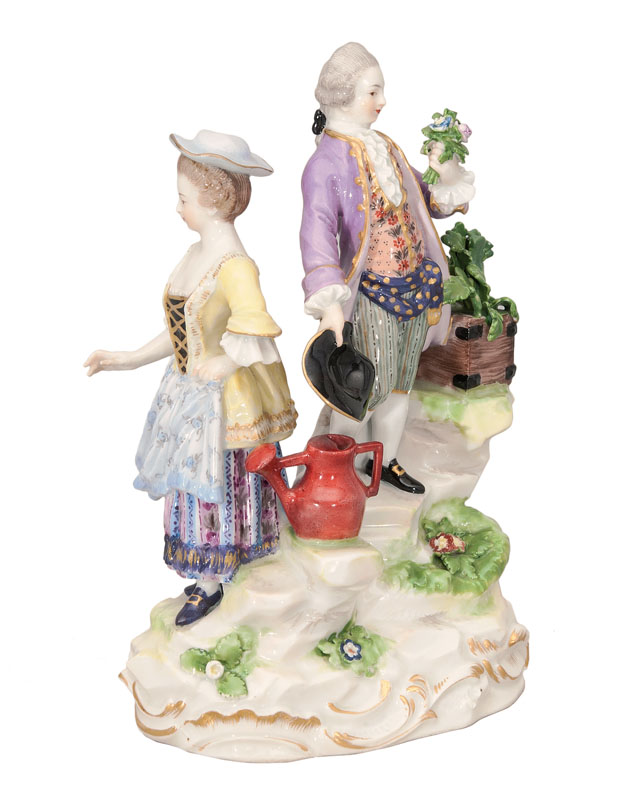 A group of figures 'Gardener's couple'