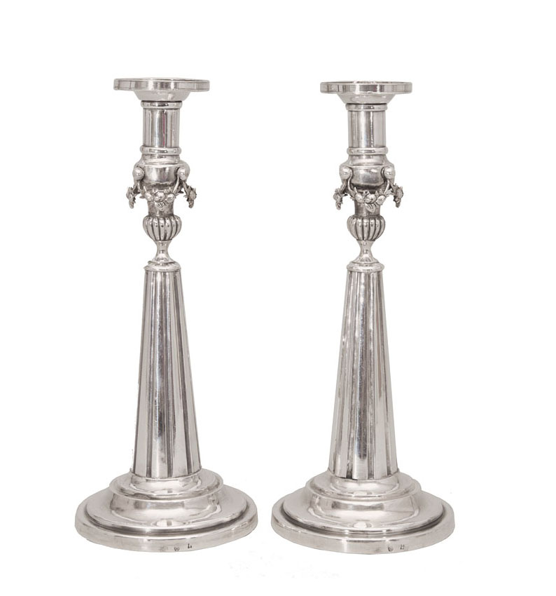 A pair of Empire candlesticks