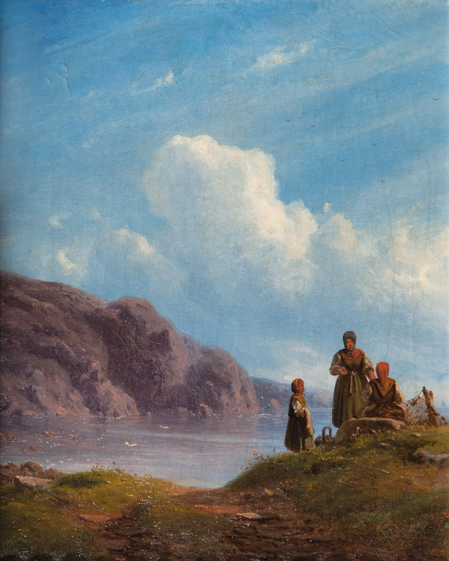 Fischersfrauen an der Küste