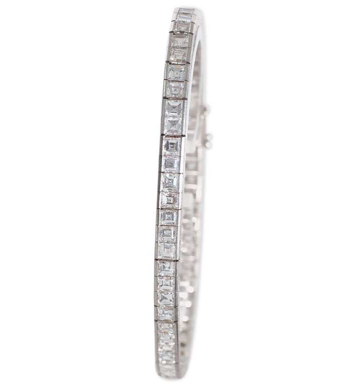 A diamond bracelet