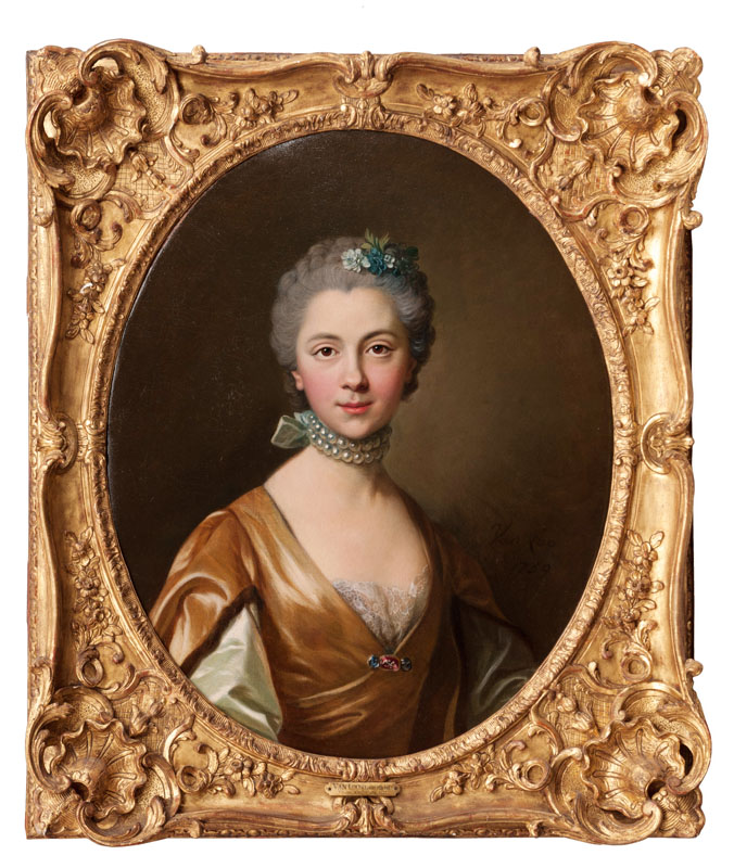 Portrait einer Dame mit Perlenkette - Bild 2