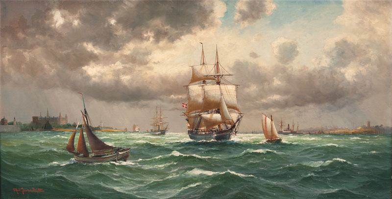 Schiffsverkehr im Öresund