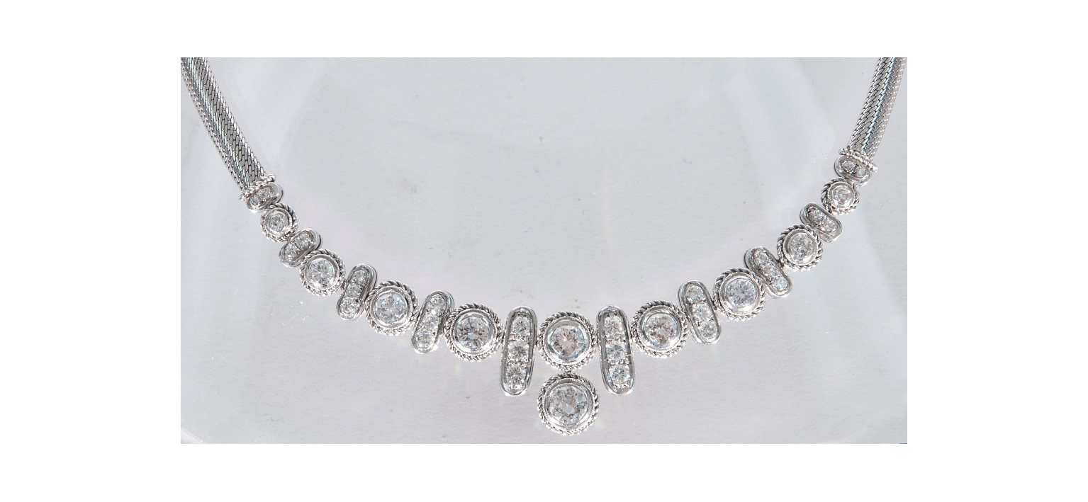 A diamond necklace