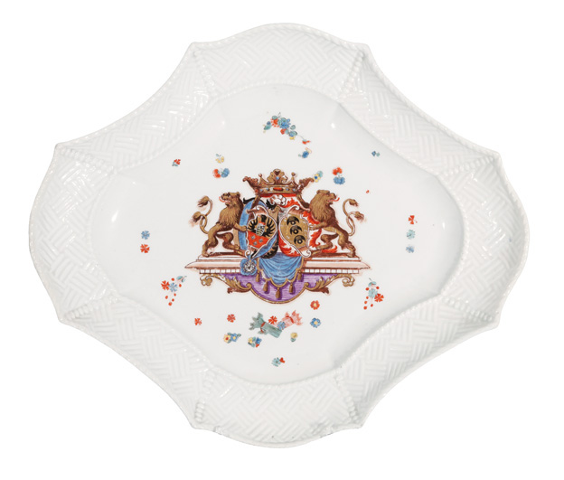 An important quatrefoil platter from the 'Sulkowski service'