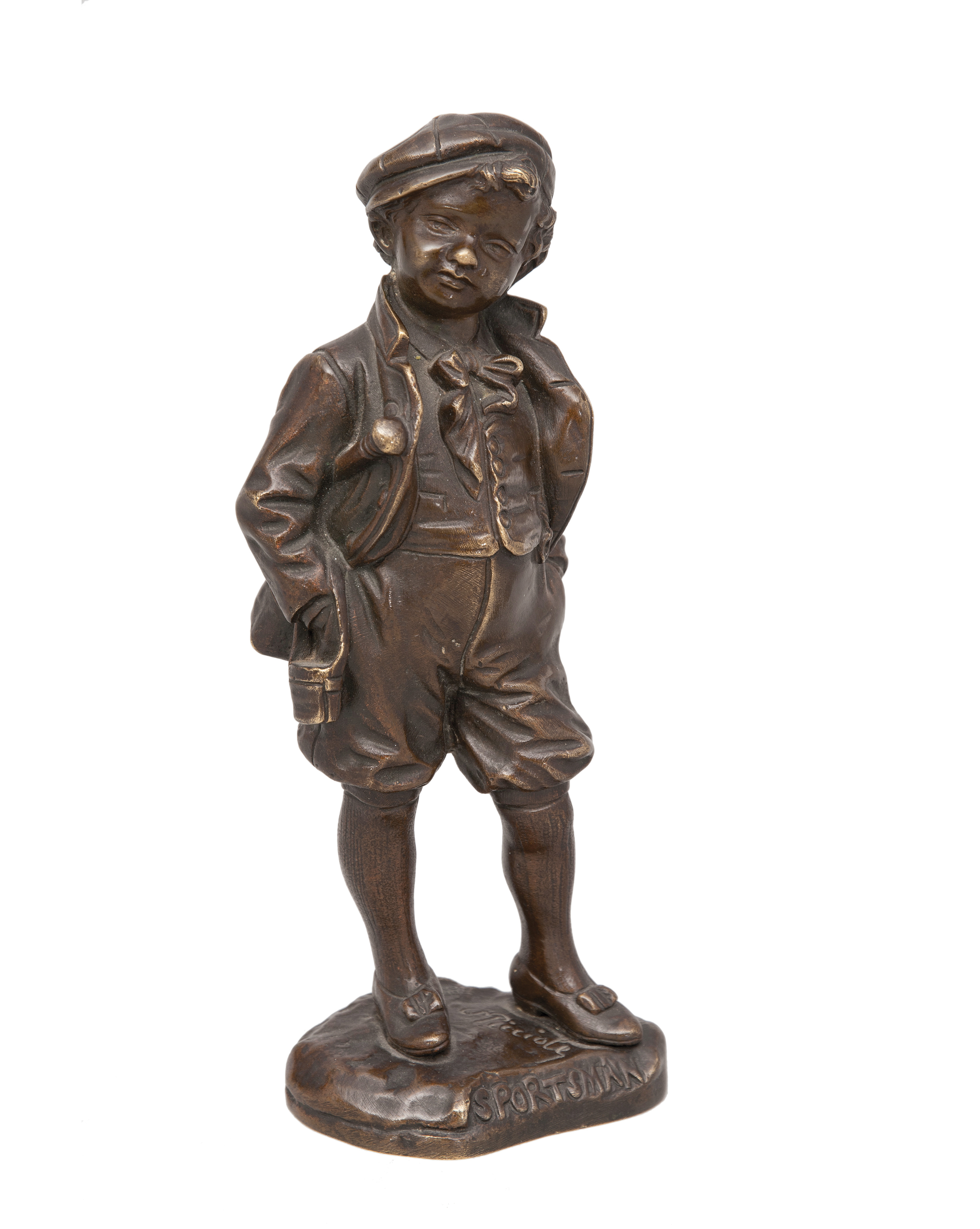 Giuseppe M. Picciole, tätig in Frankreich um 1900 - A small bronze figure 'Sportsman' A small bronze figure 'Sportsman'