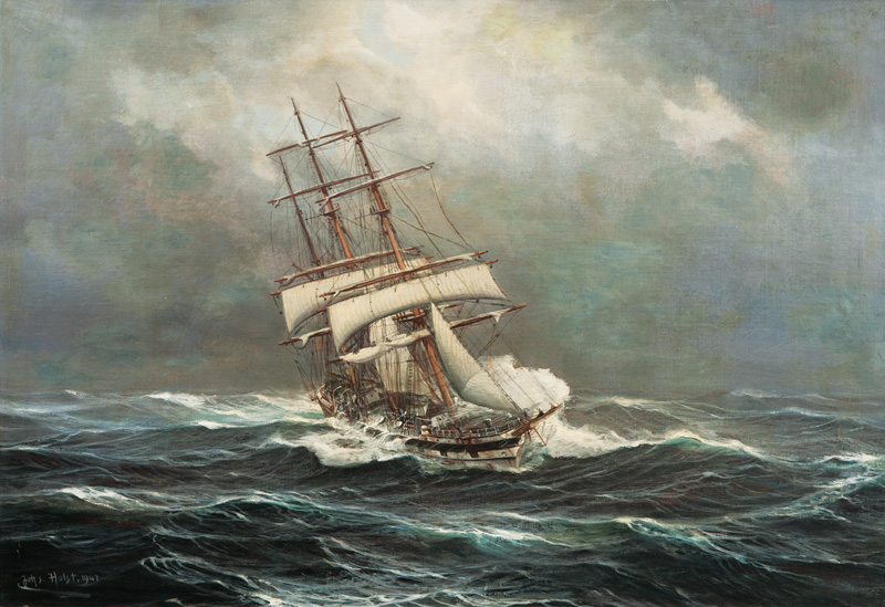 Tall Ship in a Storm