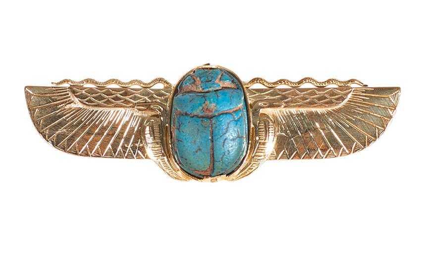 A Horus scarab as pendant