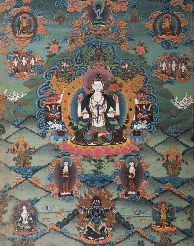 Thangka 'Chenrezig (Avalokiteshvara )'