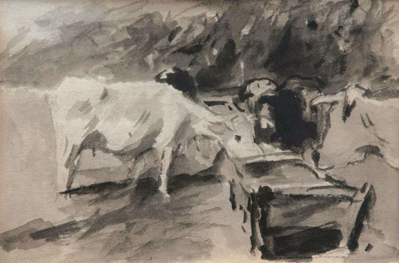 Kühe an der Tränke
