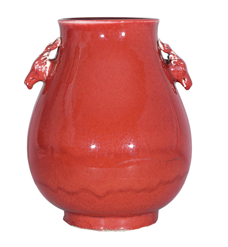 Imposante Sang-de-Boeuf Vase 'HU'