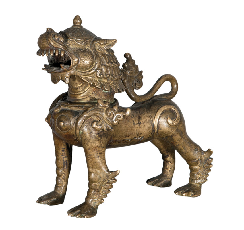 A bronze figure 'Qilin'