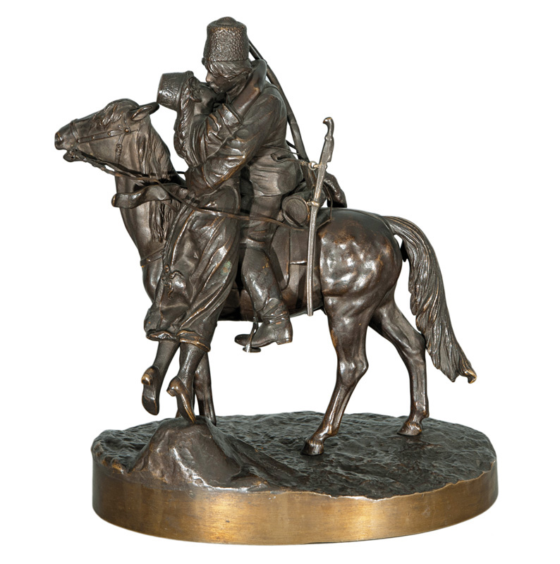 A bronze figure 'The farewell'